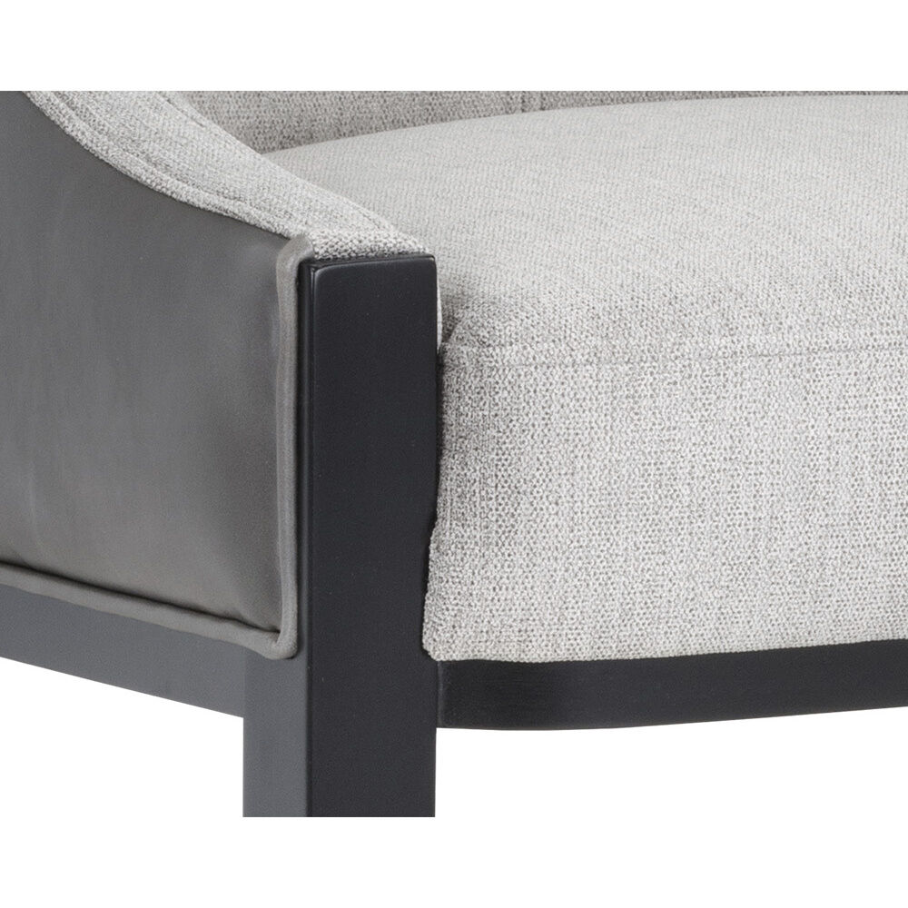 Aurora Polo Club Stone / Overcast Grey Dining Armchair